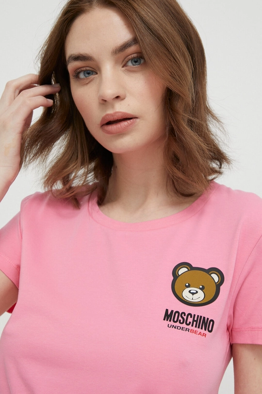 Μπλουζάκι Moschino Underwear Υλικό 1: 93% Βαμβάκι, 7% Σπαντέξ Υλικό 2: 100% Βαμβάκι