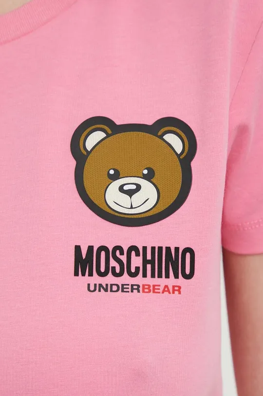 roza Kratka majica Moschino Underwear