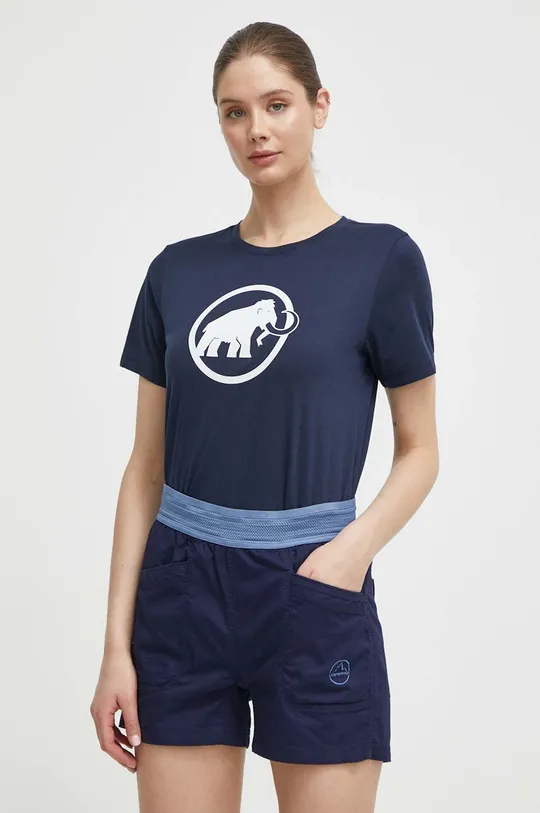 tmavomodrá Športové tričko Mammut Mammut Core
