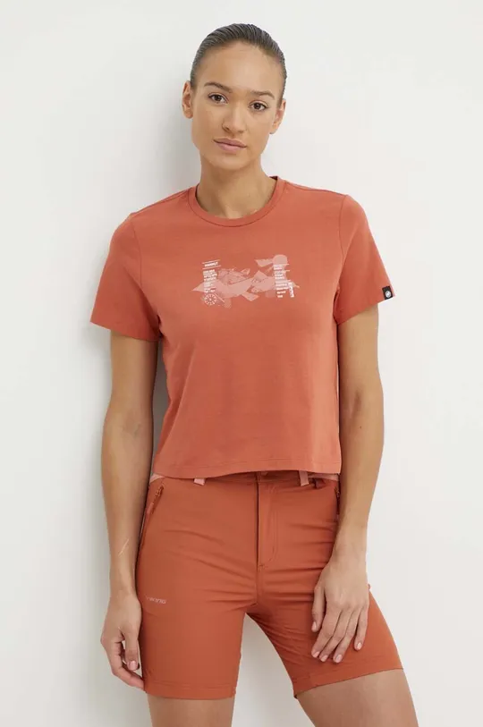 piros Mammut t-shirt Massone Női