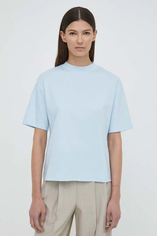 niebieski Theory t-shirt bawełniany Damski