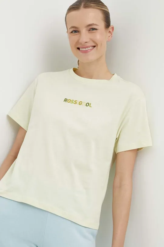 żółty Rossignol t-shirt bawełniany