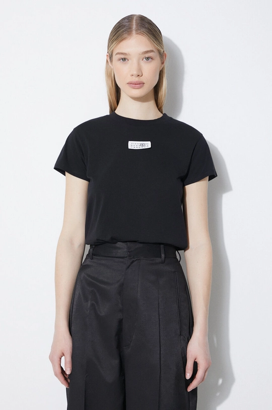 MM6 Maison Margiela t-shirt in cotone cotone nero S52GC0312