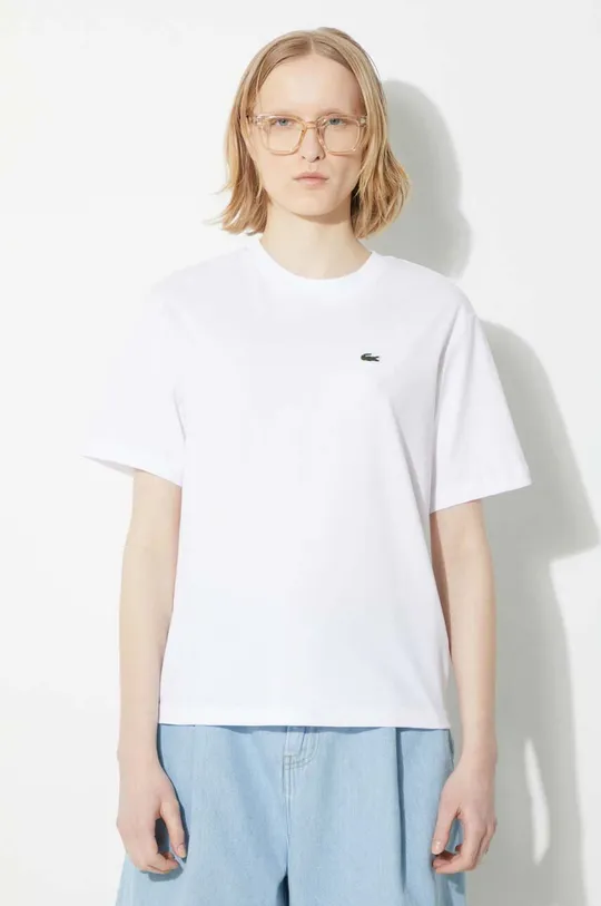 white Lacoste cotton t-shirt Women’s