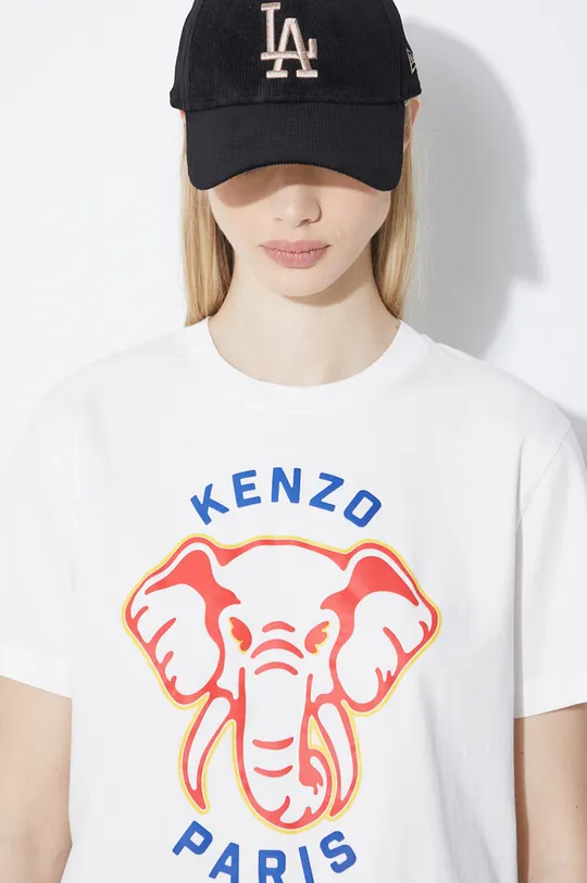 Bavlnené tričko Kenzo Elephant Loose T-Shirt Dámsky