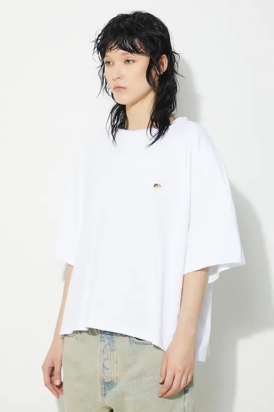 biały Fiorucci t-shirt bawełniany Angel Patch Padded T-Shirt