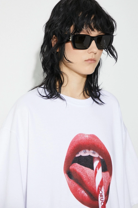 Fiorucci t-shirt bawełniany Mouth Print Boxy Unisex