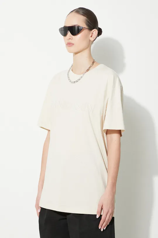 beige JW Anderson cotton t-shirt Logo Embroidery T-Shirt