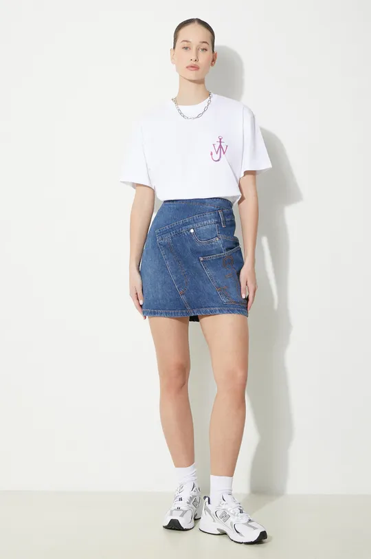 JW Anderson t-shirt in cotone Naturally Sweet Anchor T-Shirt bianco