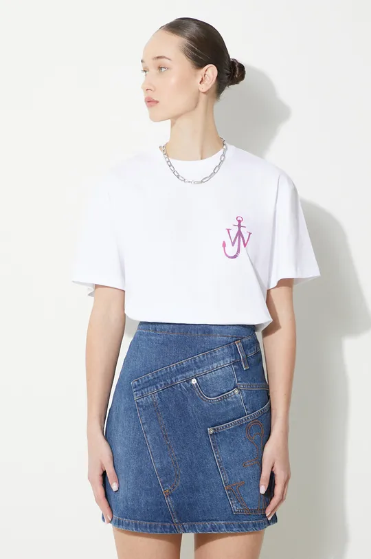 JW Anderson tricou din bumbac Naturally Sweet Anchor T-Shirt 100% Bumbac