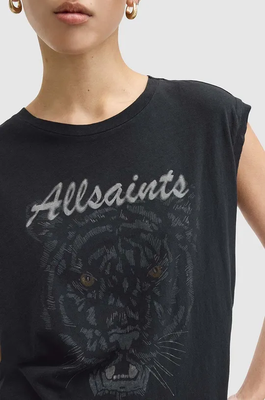 Pamučna majica AllSaints HUNTER BROOKE TANK crna
