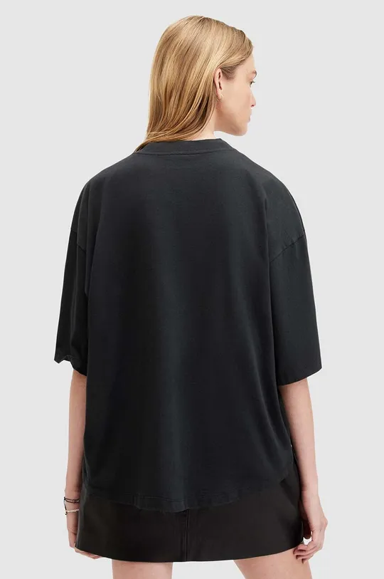 czarny AllSaints t-shirt bawełniany PROWL AMELIE TEE