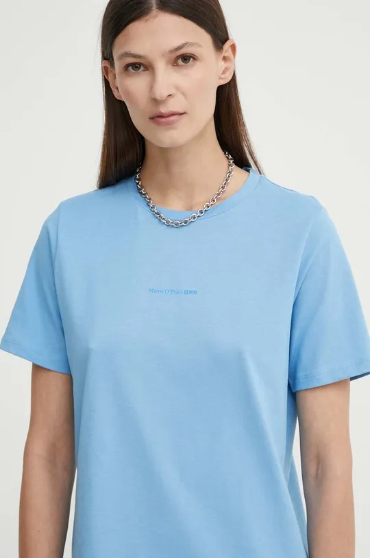 modrá Bavlnené tričko Marc O'Polo DENIM