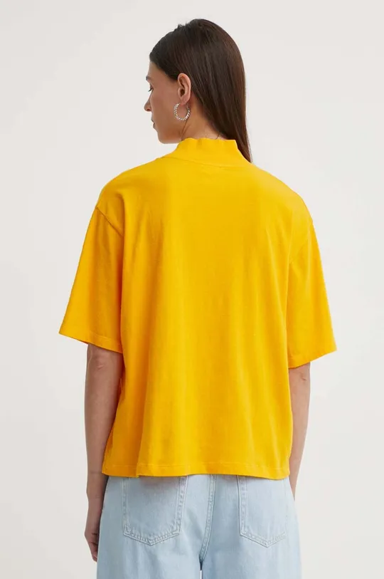 American Vintage t-shirt T-SHIRT MC COL MONTANT 96% pamut, 4% elasztán