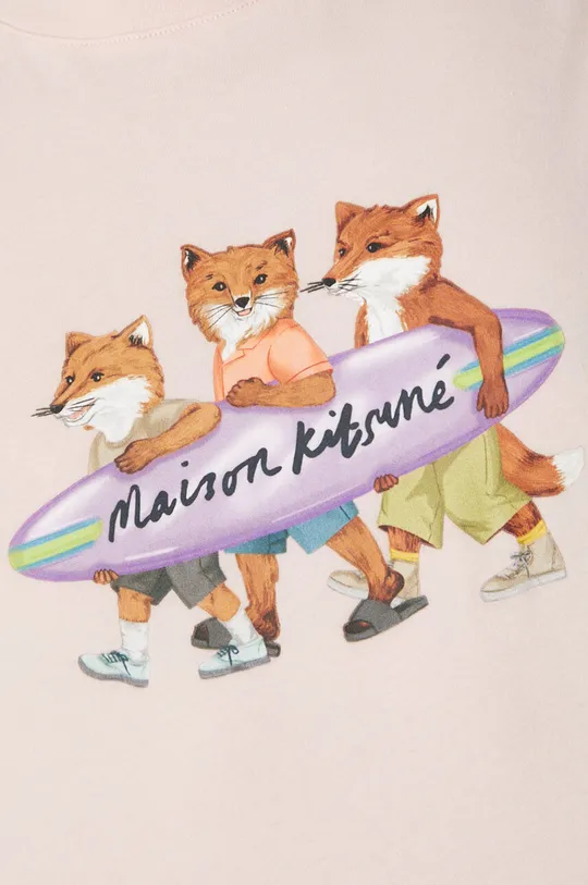 Bavlněné tričko Maison Kitsuné Surfing Foxes Comfort Tee Shirt
