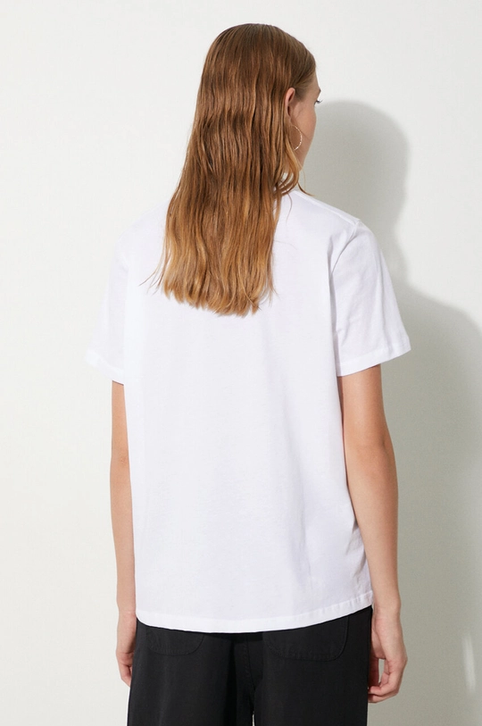 GANNI t-shirt in cotone Thin Jersey GoGo Relaxed T-shirt bianco T3925