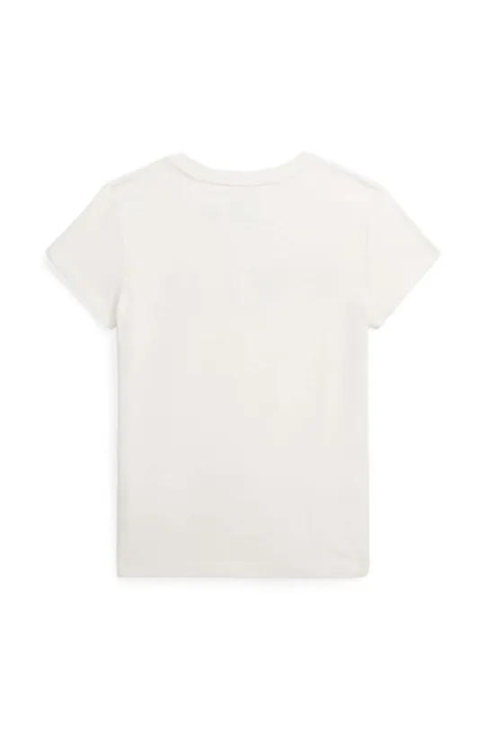 Dječja pamučna majica kratkih rukava Polo Ralph Lauren bež