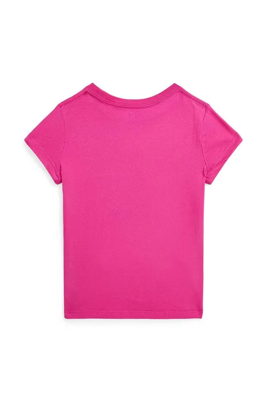 Дитяча бавовняна футболка Polo Ralph Lauren рожевий