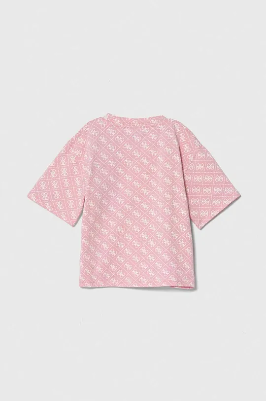 Παιδικό μπλουζάκι Guess ροζ