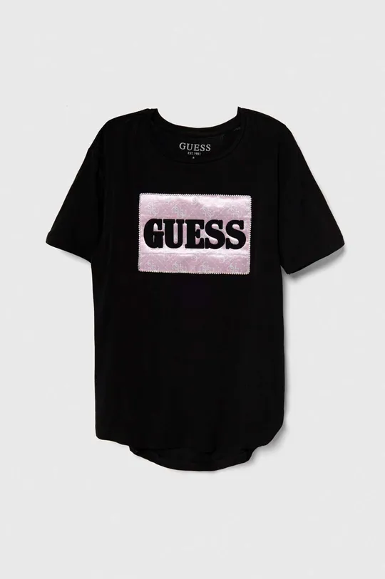 čierna Detské tričko Guess Dievčenský