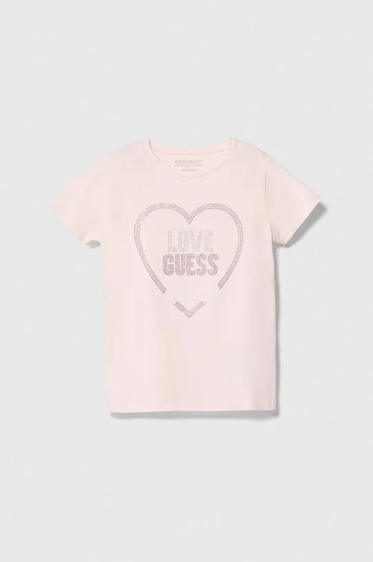 rózsaszín Guess gyerek póló Lány
