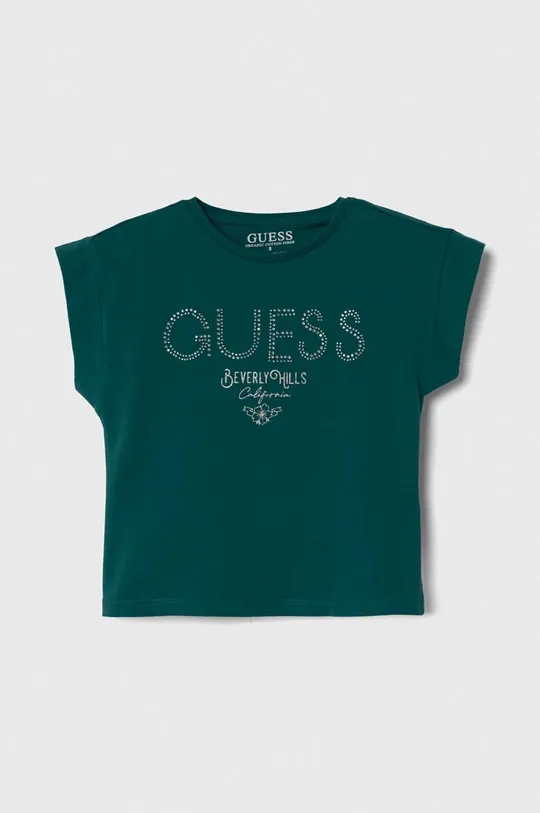 tirkizna Dječja majica kratkih rukava Guess Za djevojčice