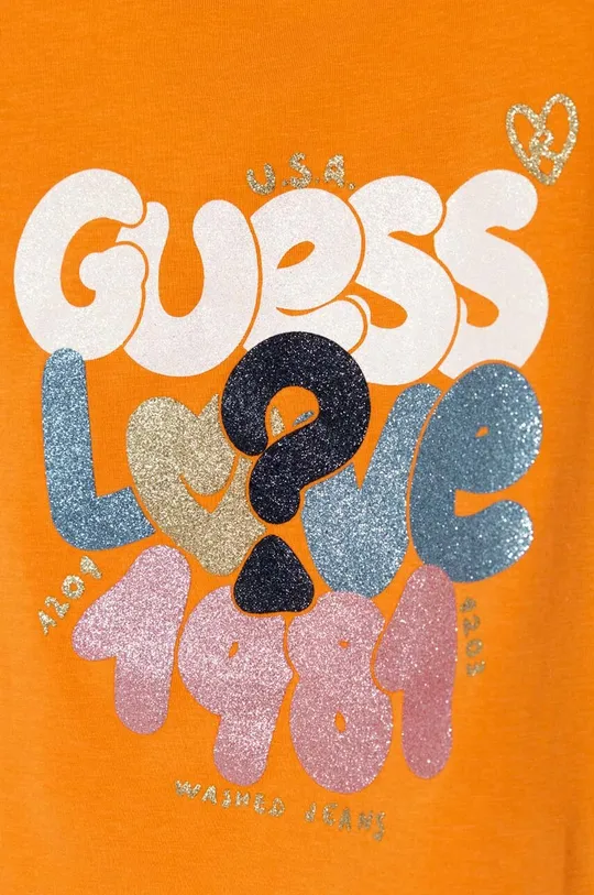 Otroška kratka majica Guess 95 % Bombaž, 5 % Elastan