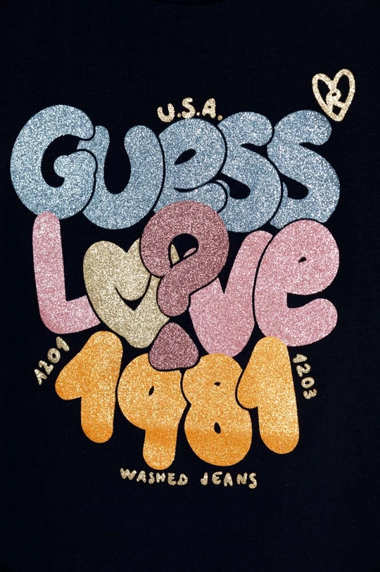 Guess t-shirt dziecięcy 95 % Bawełna, 5 % Elastan