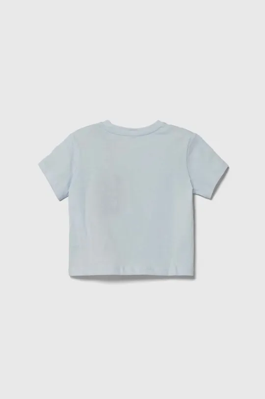 Guess t-shirt bawełniany dziecięcy niebieski