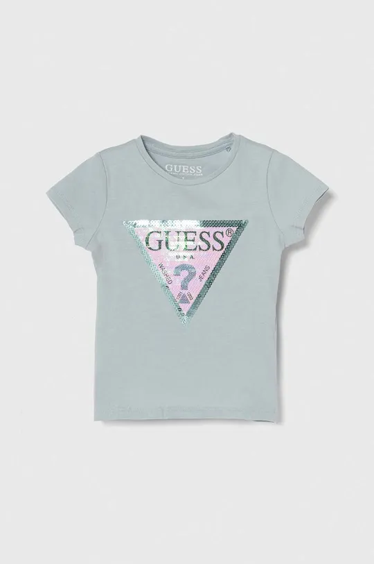 блакитний Дитяча футболка Guess Для дівчаток