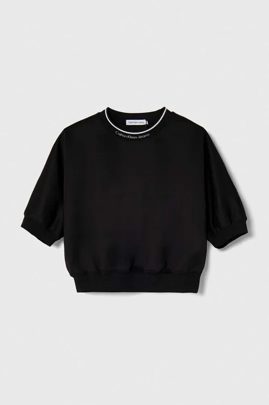 чорний Дитяча футболка Calvin Klein Jeans Для дівчаток