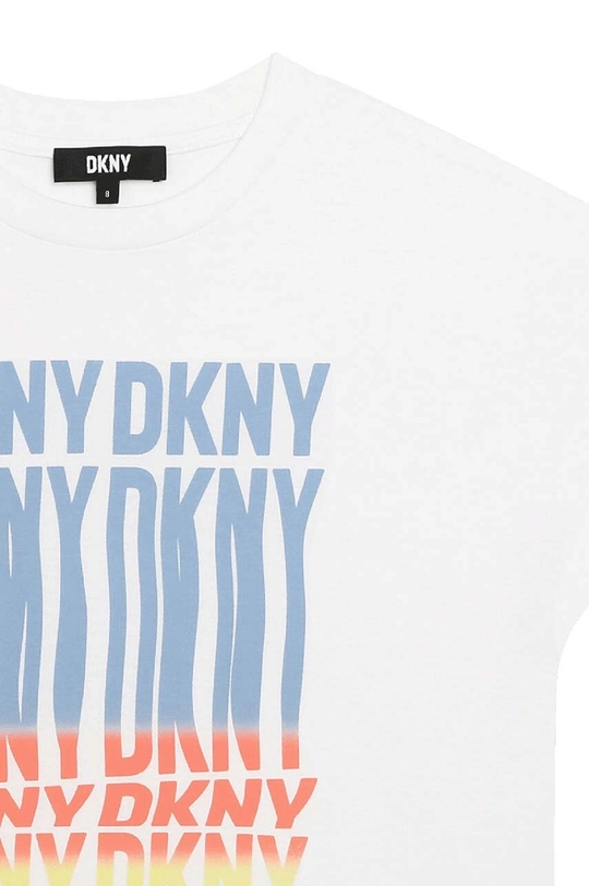 Dječja majica kratkih rukava Dkny 50% Pamuk, 50% Viskoza