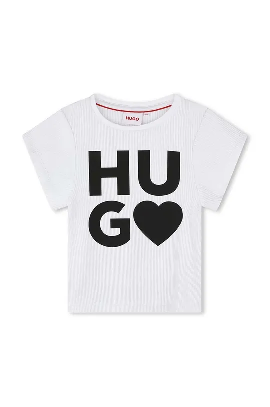 білий Дитяча футболка HUGO Для дівчаток