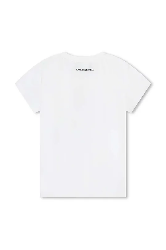 Detské bavlnené tričko Karl Lagerfeld čierna