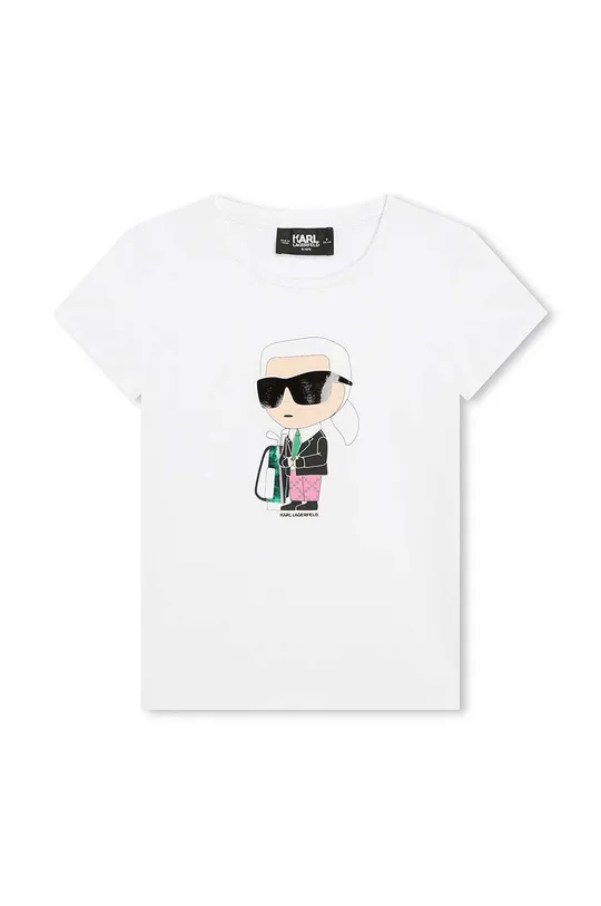 biela Detské tričko Karl Lagerfeld Dievčenský
