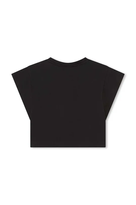 Detské bavlnené tričko Karl Lagerfeld čierna