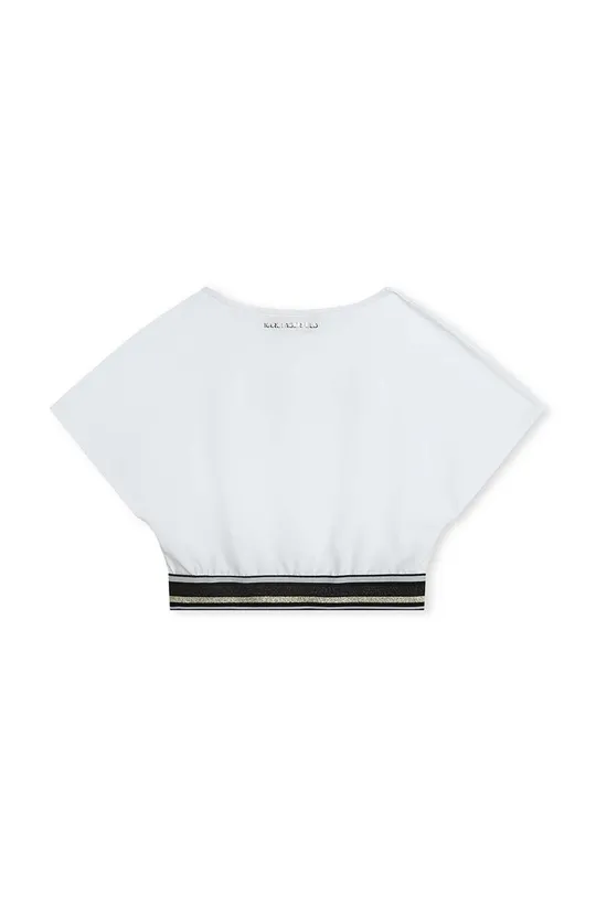 Otroška kratka majica Karl Lagerfeld bela