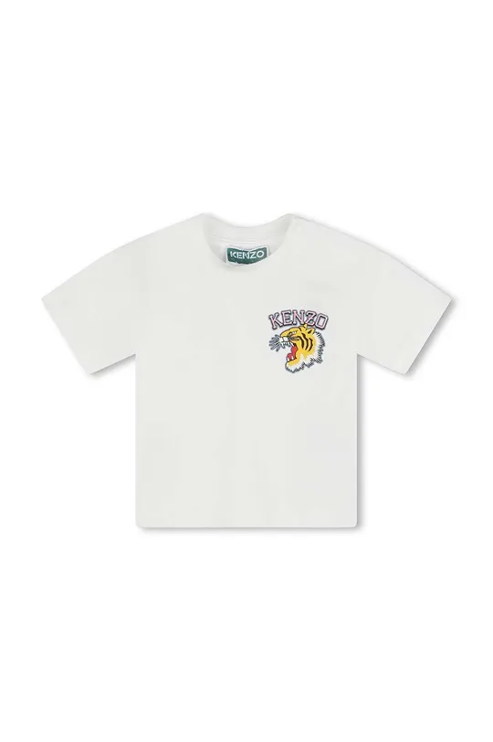 biały Kenzo Kids t-shirt bawełniany dziecięcy Dziewczęcy