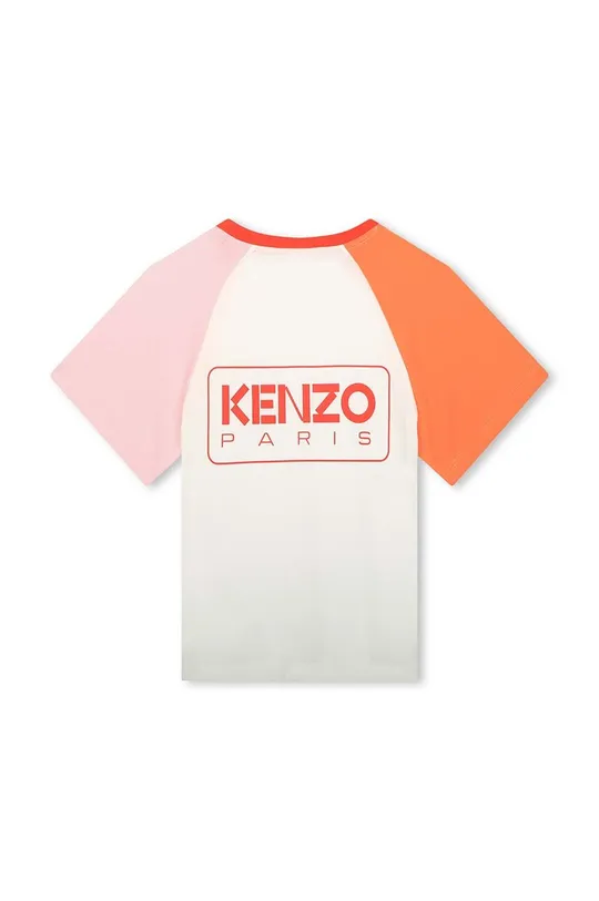 Παιδικό βαμβακερό μπλουζάκι Kenzo Kids λευκό