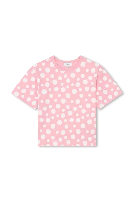 розовый Детская хлопковая футболка Marc Jacobs Для девочек