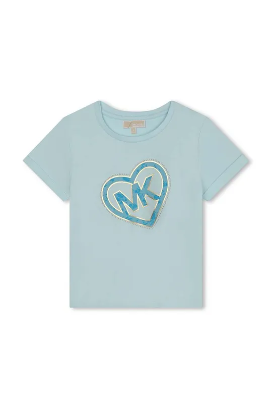 niebieski Michael Kors t-shirt bawełniany dziecięcy Dziewczęcy