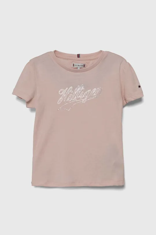 розовый Детская футболка Tommy Hilfiger Для девочек