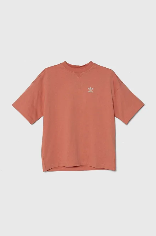 oranžová Detské bavlnené tričko adidas Originals Dievčenský