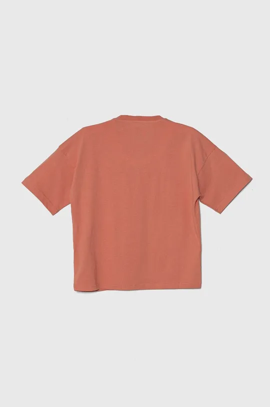 Детская хлопковая футболка adidas Originals оранжевый