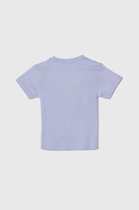Otroška bombažna kratka majica adidas Originals vijolična