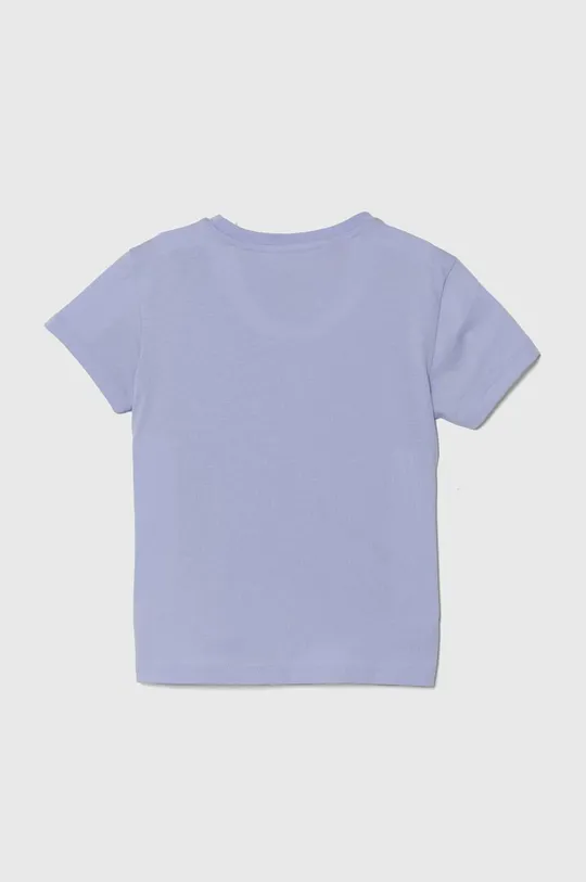 Детская хлопковая футболка adidas Originals фиолетовой