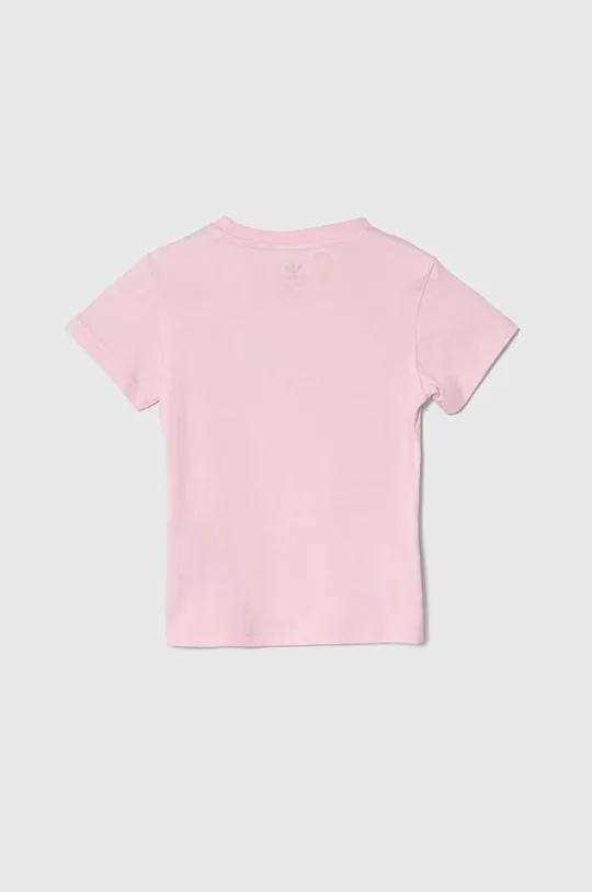 Дитяча бавовняна футболка adidas Originals рожевий