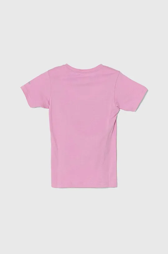 Columbia t-shirt bawełniany dziecięcy Mission Lake Short różowy