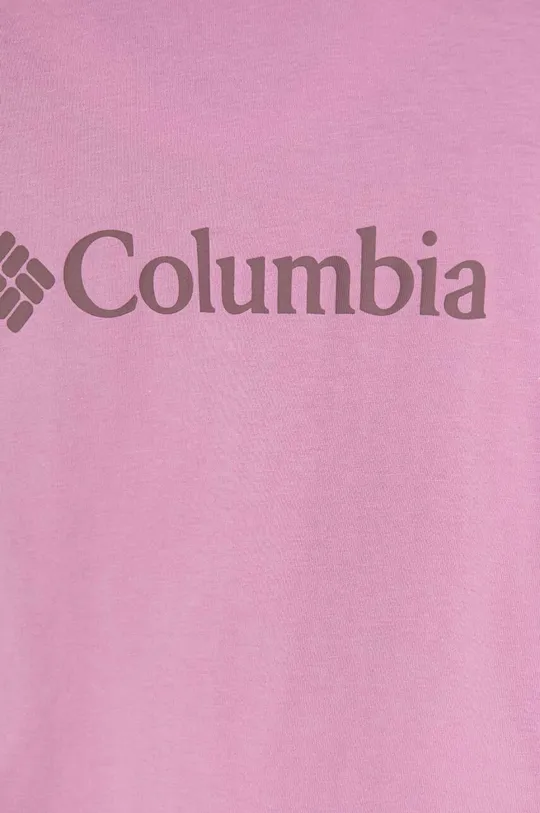 Dziewczynka Columbia t-shirt bawełniany dziecięcy Mission Lake Short 1989791.G różowy