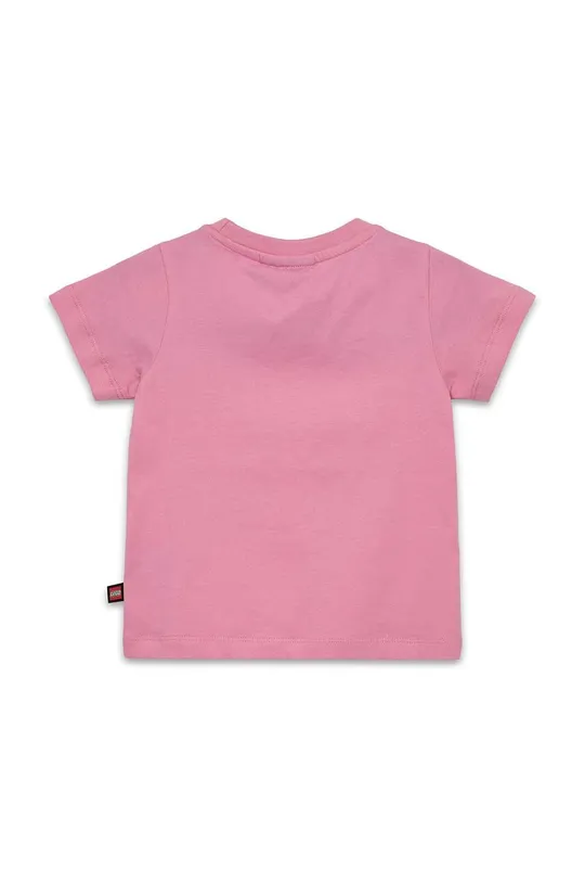 Lego t-shirt bawełniany dziecięcy różowy